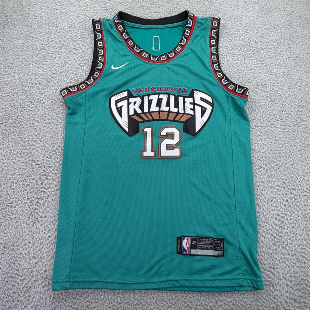Nike Memphis Grizzlies Ja Morant 12 Swingman Jersey Teal Vancouver Retro 48 L